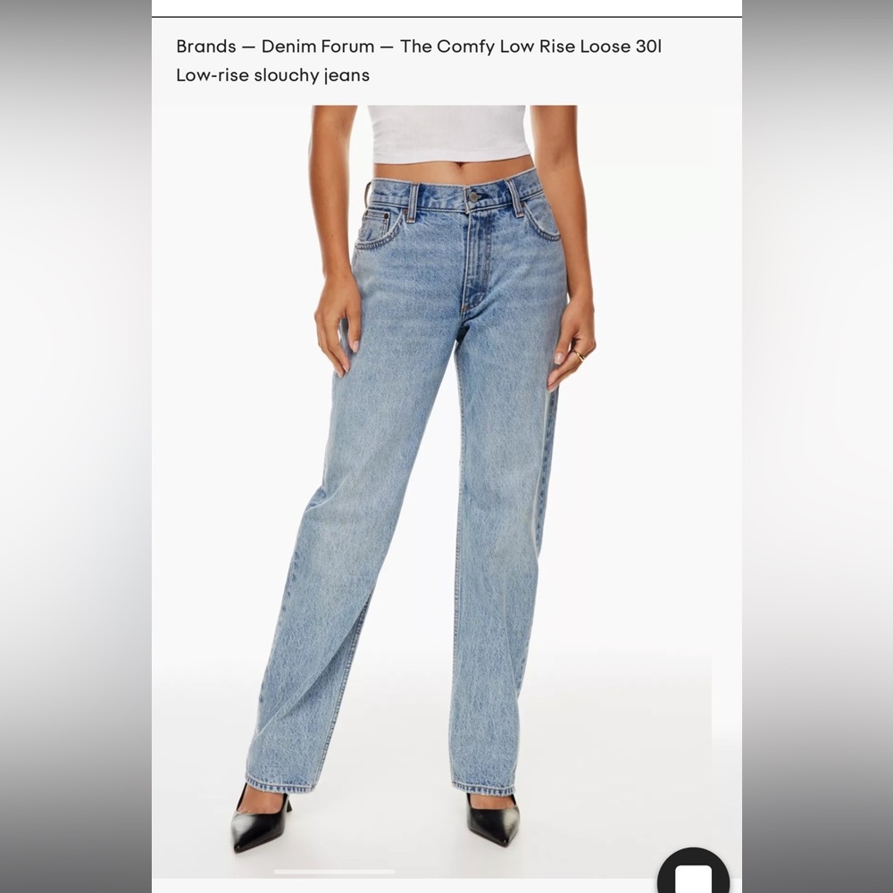 Aritzia Low rise jeans Denim Forum